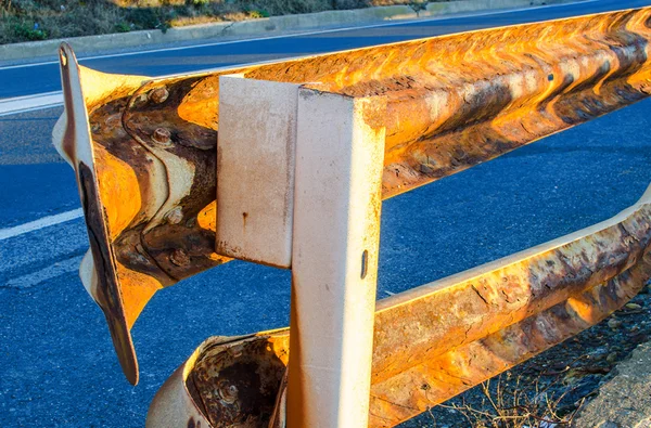 Rusty Guard Rail — Stock Photo, Image