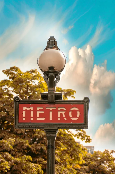 Klassieke metro symbool — Stockfoto