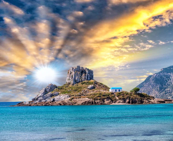 Вид на маленький остров Кастри — стоковое фото