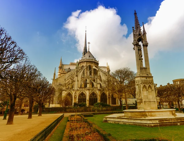 La catedral de notre dame in paris —  Fotos de Stock
