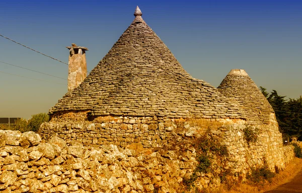 Jedinečné domky Trulli — Stock fotografie