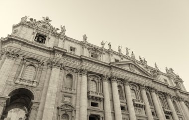 Roma'daki piazza san pietro görünümünü