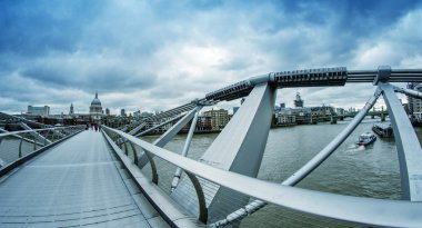 The Millennium Bridge, London clipart