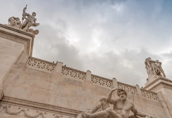 Weergave van monument een Vittorio Emanuele Ii — Stockfoto