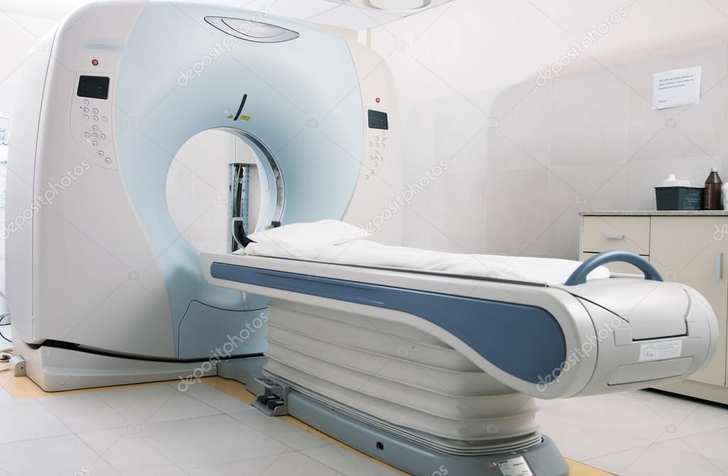MRI scanner machine in hospital