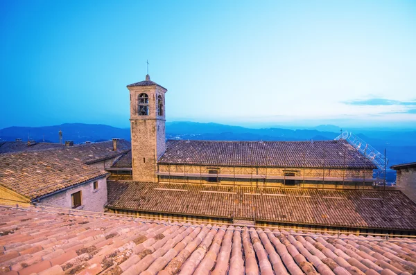 San Marino à noite — Fotografia de Stock