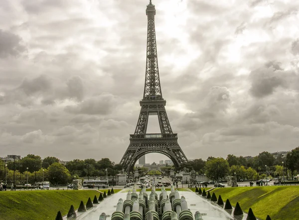 Csodálatos kilátás nyílik a híres Eiffel-torony — Stock Fotó