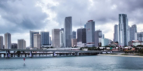 Ciudad de Miami horizonte panorama —  Fotos de Stock