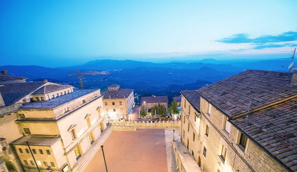 San Marino à noite — Fotografia de Stock