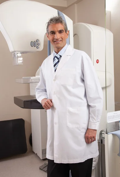 Happy smiling male doctor in the hospital — Stock Photo, Image