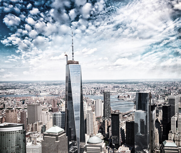 Aerial view of Manhattan