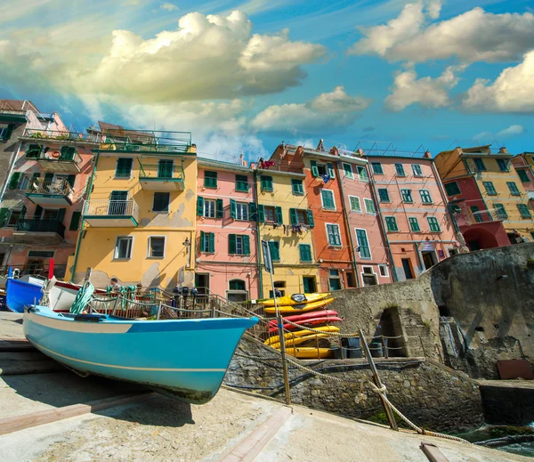 Beautiful view of the port with boats — Stock Photo, Image