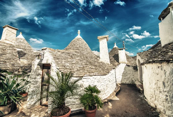 Jedinečné malebné Alberobello — Stock fotografie