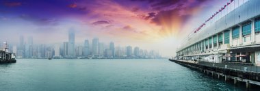 Hong Kong Adası'nın panoramik görünüm