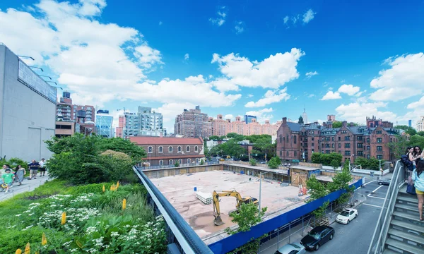 Scenic views along the High Line — Stock Photo, Image