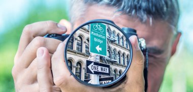 Fotoğrafçı alarak fotoğraf Dslr fotoğraf makinesi ile