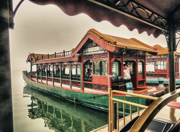 China Pier na estação chuvosa — Fotografia de Stock