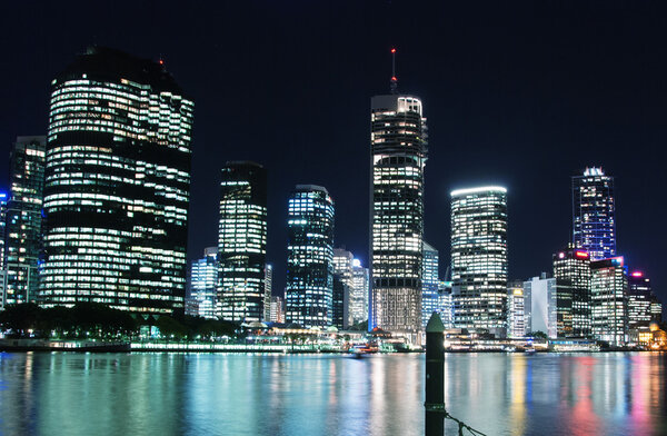 Brisbane skyline at night