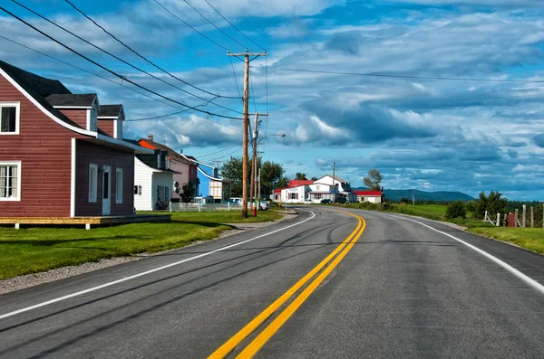 Belle route rurale canadienne — Photo