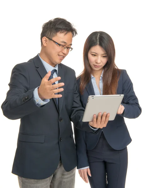 Asiático hombre y mujer de negocios — Foto de Stock