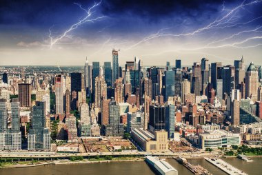 New York Skyline havadan görünümü