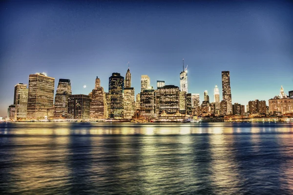 Manhattan downtown skyline — Stock Photo, Image