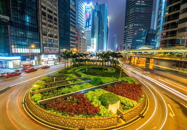 Hong kong skyline con rascacielos — Foto de Stock