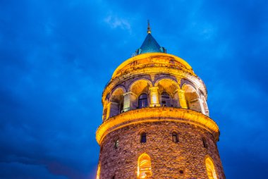Çarpıcı görünümü Galata Kulesi.