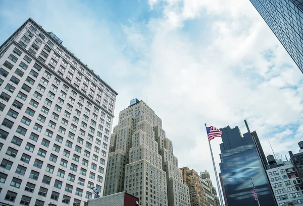 Приголомшливі хмарочосів Манхеттен. — стокове фото