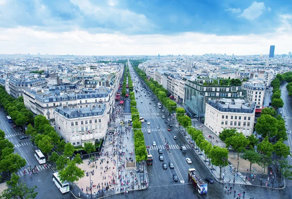 巴黎的空中景观 — 图库照片