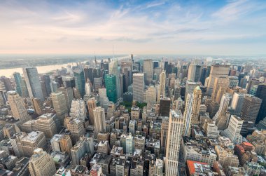 Manhattan'ın muhteşem manzarası.