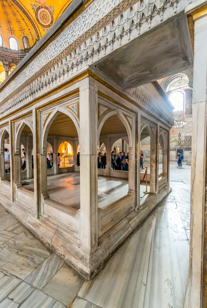 Het interieur van de Hagia Sophia — Stockfoto