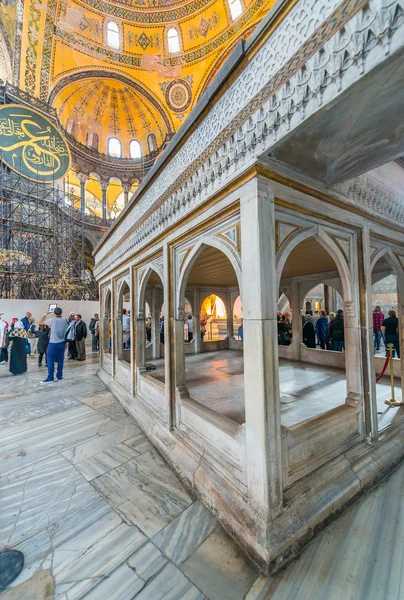 Das Innere der Hagia sophia — Stockfoto