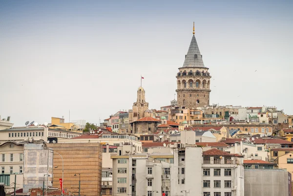 De Galata toren Beyoglu district — Stockfoto