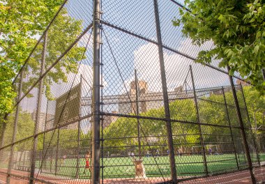 Manhattan Chelsea Park spor alanında.