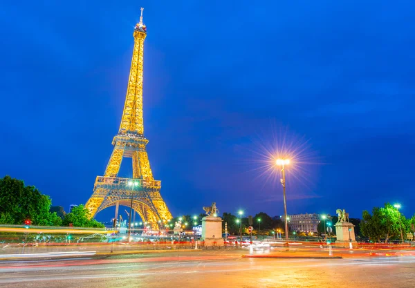 Lights of Eiffel Tower — Stock Photo, Image