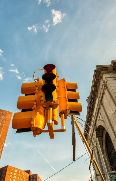 Semáforo em Manhattan — Fotografia de Stock