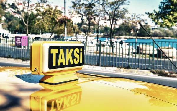 Isztambul Taksi bejelentkezés — Stock Fotó