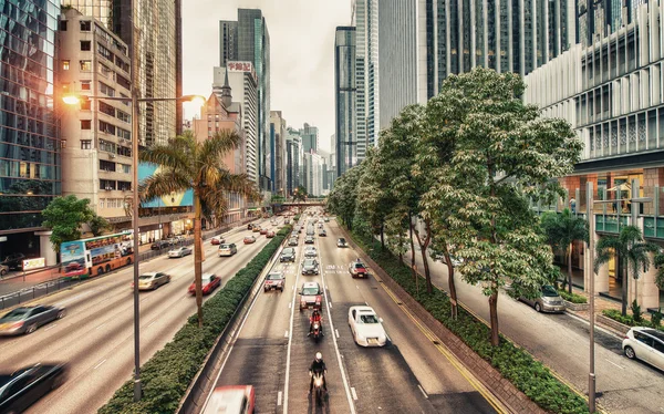 Hong Kong city traffic — Stock Photo, Image