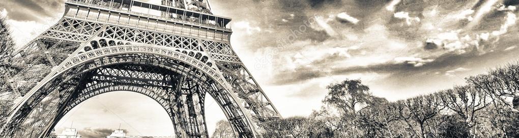 Eiffel Tower in winter, Paris
