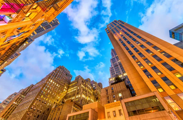 Amazing view of Manhattan skyscrapers — Stock Photo, Image