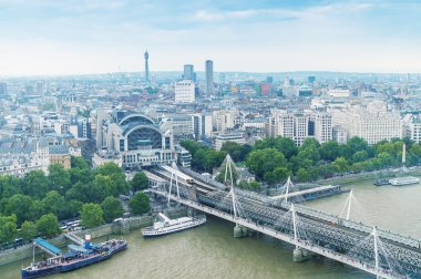 Londra tren istasyonu - havadan görünümü