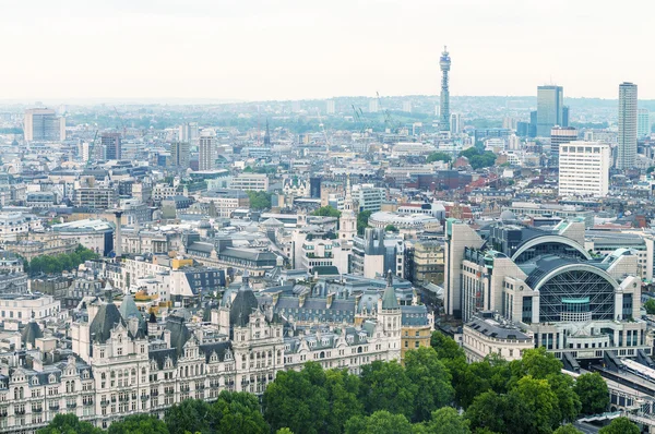 London - vackra antenn stadens silhuett — Stockfoto