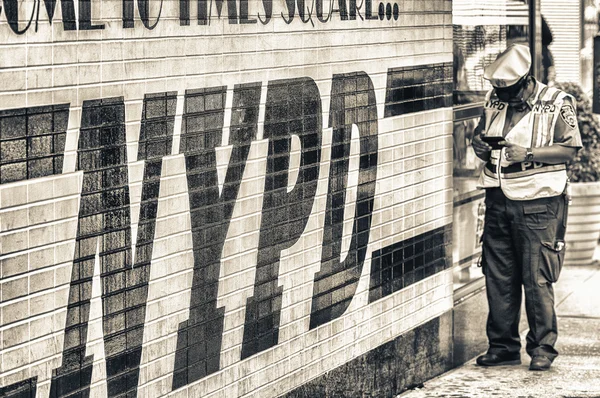 Αστυνομικό τμήμα πόλη της Νέας Υόρκης — Φωτογραφία Αρχείου