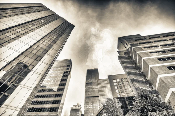 Istanbul'da Levent gökdelenler — Stok fotoğraf