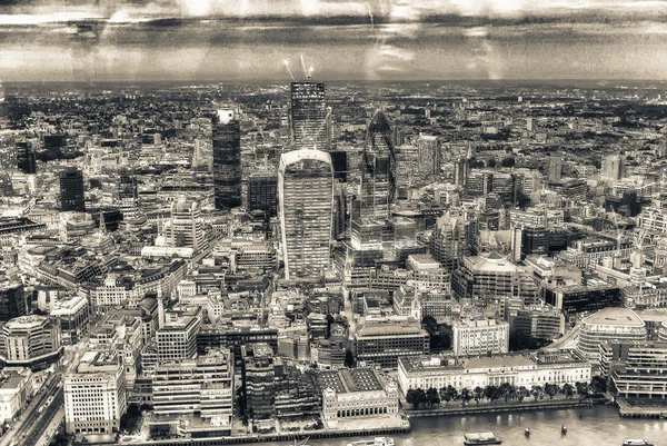 View of London night skyline — Stock Photo, Image