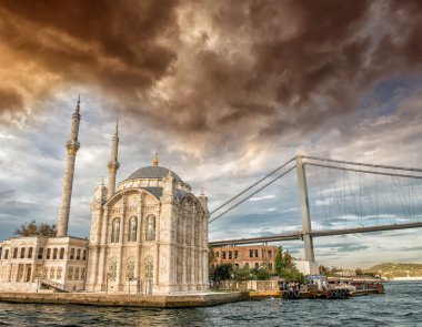 View of Bosphorus Bridge clipart