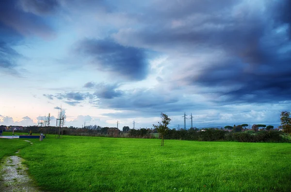 Toscaans landschap in de herfst — Stockfoto