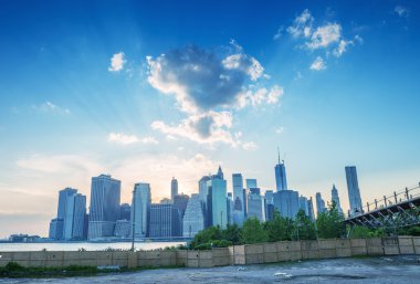 Aşağı Manhattan alacakaranlıkta