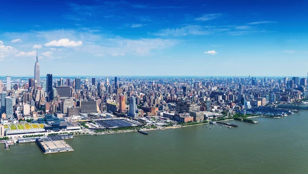 Antenowe panoramę Manhattanu — Zdjęcie stockowe